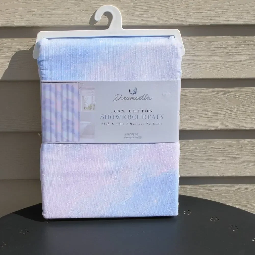 Dreamsetter Shower Curtain 100% Cotton OEKO-TEX Celestial Dreams